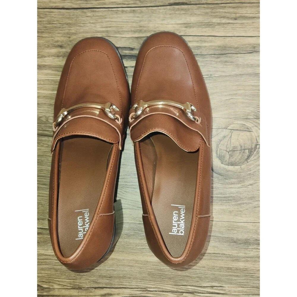 Lauren Blakwell "Neil Cognac Pumps Women's Size 10 Medium - Picture 6 of 16